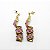 Brinco Capim Dourado e Fio Rose BL24 - Hipoalergênico - Imagem 2