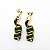 Brinco Capim Dourado e Fio Esmeralda BL25 - Hipoalergênico - Imagem 2