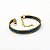 Pulseira Capim Dourado e Fio Azul Oceano PL70 - Hipoalergênico - Imagem 1