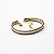 Pulseira Capim Dourado e Fio Branco PL72 - Hipoalergênico - Imagem 1