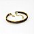 Pulseira Capim Dourado e Fio Preto PL73 - Hipoalergênico - Imagem 1