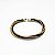 Pulseira Capim Dourado e Fio Vinho PL56 - Hipoalergênico - Imagem 1