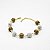 Pulseira Capim Dourado e Fio Branco PL82 - Hipoalergênico - Imagem 1