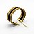 Pulseira Capim Dourado e Fio Preto PL3 - Hipoalergênico - Imagem 1