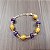 Pulseira Capim Dourado c/ Pedra Natural Ametista Cód. P404  - Hipoalergênico - Imagem 2