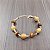 Pulseira Capim Dourado c/ Pedra Natural Olho de Tigre Cód. P403 - Hipoalergênico - Imagem 2