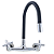 Torneira Misturador Gourmet Cozinha Parede C-64 PRETO 1/4v. - Imagem 3