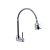 Torneira Gourmet 100% Metal Aço Inox Tubo Flexível Cozinha Parede Duplo Jato C-61 1/4v. 1178 - Imagem 2