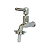 Torneira de Jardim 1130 C51 1/4 volta metal cromado com bico para mangueira - Imagem 1