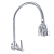 Torneira Gourmet Metal Inox Tubo Flexível Duplo Jato Cozinha Parede Luxo C51 1/4v - Imagem 4