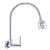 Torneira Gourmet Metal Inox Tubo Flexível Duplo Jato Cozinha Parede Luxo C51 1/4v - Imagem 1