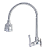Torneira Gourmet Metal Inox Tubo Flexível Duplo Jato Cozinha Parede Luxo C51 1/4v - Imagem 2