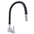Torneira Gourmet Metal Inox Tubo Flexível Duplo Jato Cozinha Parede Luxo C51 1/4v - Imagem 1