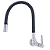 Torneira Gourmet Metal Inox Tubo Flexível Duplo Jato Cozinha Parede Luxo C51 1/4v - Imagem 5