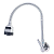 Torneira Gourmet Metal Inox Tubo Flexível Duplo Jato Cozinha Parede Luxo C51 1/4v - Imagem 5