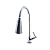 Torneira Gourmet Metal Inox Tubo Flexível Cônico Duplo Jato Cozinha Mesa / Bancada Luxo C-51 Max - Imagem 5
