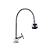 Torneira Gourmet Metal Inox Tubo Flexível Duplo Jato Cozinha Mesa / Bancada Luxo C-34 FP - Imagem 1