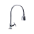 Torneira Gourmet Metal Inox Tubo Flexível Duplo Jato Cozinha Mesa / Bancada Luxo C-34 - Imagem 1