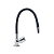 Torneira Gourmet Cozinha Mesa Tubo Flexível Silicone Preta C39 - Imagem 1