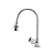 Torneira Metal Inox Tubo Flexível Duplo Jato Cozinha Bancada Luxo C39 - Imagem 3