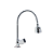 Torneira Metal Inox Tubo Flexível Duplo Jato Cozinha Bancada Luxo C39 - Imagem 4