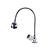 Torneira Gourmet Metal Inox Tubo Flexível Duplo Jato Cozinha Mesa / Bancada Luxo C39 FP - Imagem 3