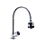 Torneira Gourmet Metal Inox Tubo Flexível Duplo Jato Cozinha Mesa / Bancada Luxo C39 FP - Imagem 1