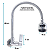 Torneira Gourmet Luxo de Parede Gourmet FP C70P - Imagem 6