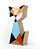 ESCULTURA DE MADEIRA GEO GATO COLOR II - Imagem 2