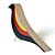 ESCULTURA DE MADEIRA PASSARO BIRD COLOR - Imagem 1