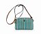 BOLSA CROSS BLURRED LINES VERDE LISTRADO - Imagem 1