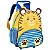 MOCHILA ESCOLAR COM RODINHA TIGRE AZUL/AMARELO - Imagem 1