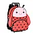 MOCHILA COM RODINHA JOANINHA VERMELHO/PRETO - Imagem 1