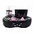 KIT ALMOFADA PIPOCA C APLIQUE FIBRA  MEOW POW - Imagem 1