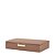 CAIXA EM MDF COM REVESTIMENTO EM PU MARROM 20CM - Imagem 1