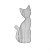 LUMINARIA GATO MAGRELO BRANCO - Imagem 2