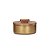 POTE DOURADO DE METAL E MADEIRA 10CM - Imagem 2