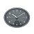 RELOGIO DE PAREDE PLASTICO 4X25X25CM CINZA - Imagem 1