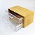 MINI GAVETEIRO 2 GAVETAS ACRILICO 9X19X11CM MADEIRA NATURAL - Imagem 2