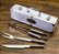KIT CHURRASCO ACO INOX 8X48X13CM JOGO C 4 PECAS - Imagem 1