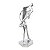 DECORACAO MUSICO SAXOFONE RESINA 44X16X12CM  PRATA - Imagem 1