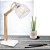 LUMINARIA DE MESA ARTICULADA METAL 52X15X38CM BRANCO - Imagem 2