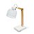 LUMINARIA DE MESA ARTICULADA METAL 52X15X38CM BRANCO - Imagem 1