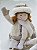 BONECO SENTADO BRANCO 45CM NATAL - Imagem 2