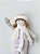 BONECO SENTADO BRANCO 45CM NATAL - Imagem 4