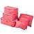 KIT ORGANIZADOR DE MALA 6UN 40X30 ROSA BEBE - Imagem 1