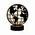 ENFEITE LUMINARIA GLOBO TERRESTRE METAL - Imagem 2