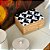 PORTA JOIAS BAUHAUS GEO BRANCO E PRETO 20X11X16CM - Imagem 1