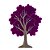ESCULTURA DE MADEIRA ARVORE IPE ROXO 17CM - Imagem 3