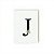 KIT 6 CARTOES COM INICIAIS FLORITA 11X16 LETRA J - Imagem 1